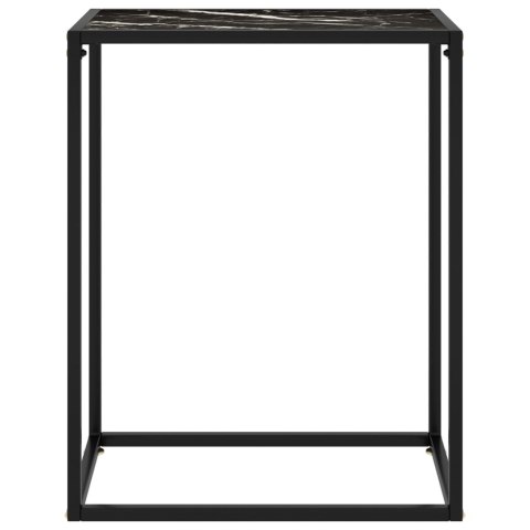 Stolik konsolowy, czarny, 60x35x75 cm, szkło hartowane Stolik konsolowy, czarny, 60x35x75 cm, szkło hartowane