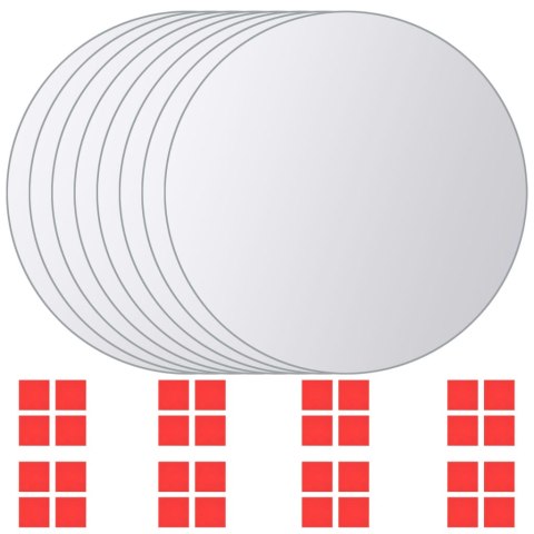 Płytki lustrzane, 16 szt., okrągłe, szkło Płytki lustrzane, 16 szt., okrągłe, szkło