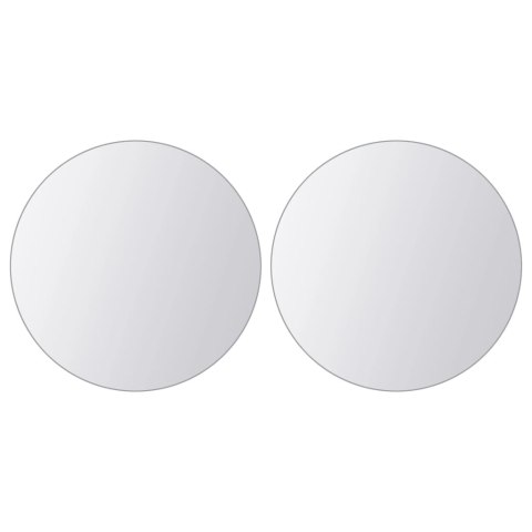 Płytki lustrzane, 16 szt., okrągłe, szkło Płytki lustrzane, 16 szt., okrągłe, szkło