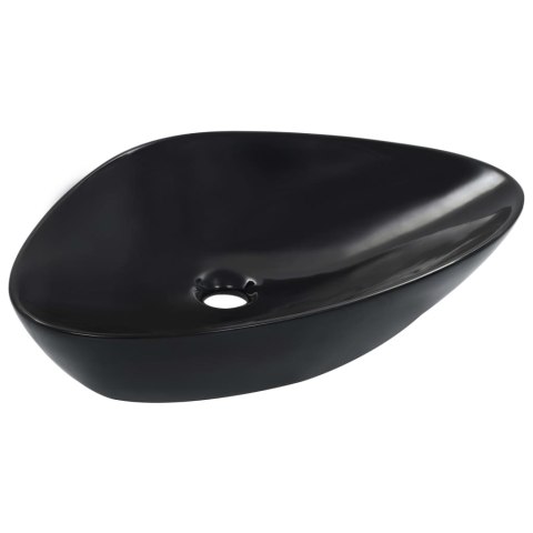 Umywalka, 58,5 x 39 x 14 cm, ceramiczna, czarna Umywalka, 58,5 x 39 x 14 cm, ceramiczna, czarna