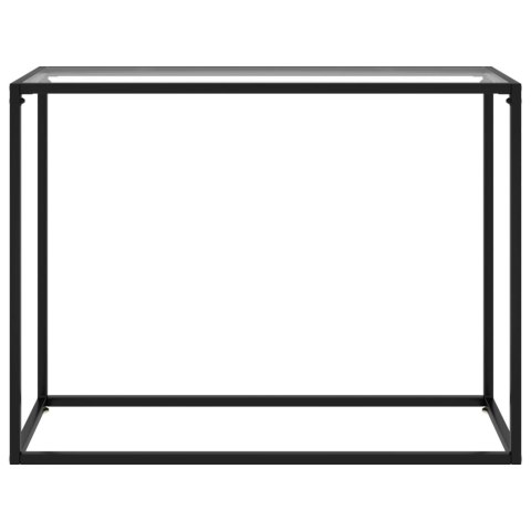 Stolik konsolowy, przezroczysty, 100x35x75 cm, szkło hartowane Stolik konsolowy, przezroczysty, 100x35x75 cm, szkło hartowane