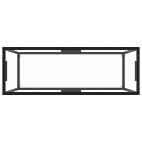 Stolik konsolowy, przezroczysty, 100x35x75 cm, szkło hartowane Stolik konsolowy, przezroczysty, 100x35x75 cm, szkło hartowane