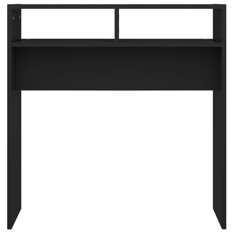 Stolik konsolowy, czarny, 78x30x80 cm, materiał drewnopochodny Stolik konsolowy, czarny, 78x30x80 cm, materiał drewnopochodny