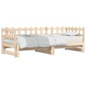  Łóżko rozsuwane, 2x(80x200) cm, lite drewno sosnowe