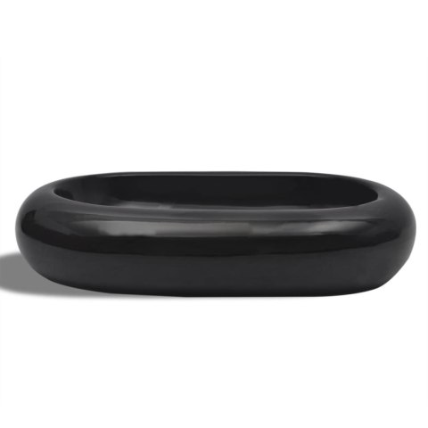 Umywalka ceramiczna owalna czarna Umywalka ceramiczna owalna czarna