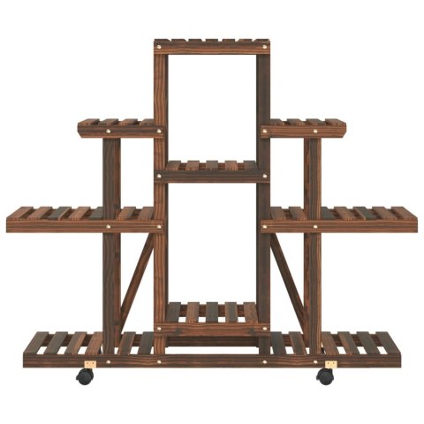 Kwietnik na kółkach, 110x25x101 cm, lite drewno jodłowe Kwietnik na kółkach, 110x25x101 cm, lite drewno jodłowe