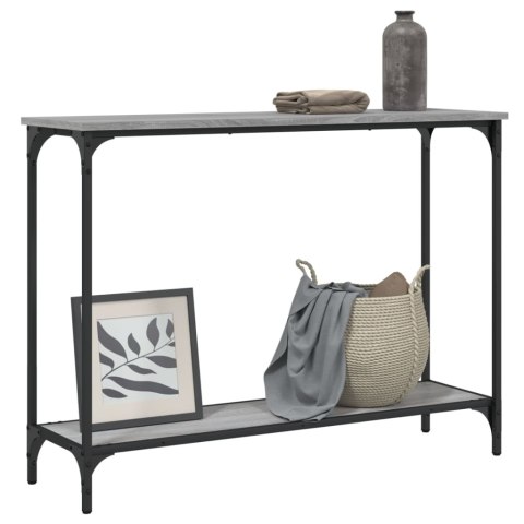 Stolik konsolowy, szary dąb sonoma, 101x30,5x75 cm Stolik konsolowy, szary dąb sonoma, 101x30,5x75 cm