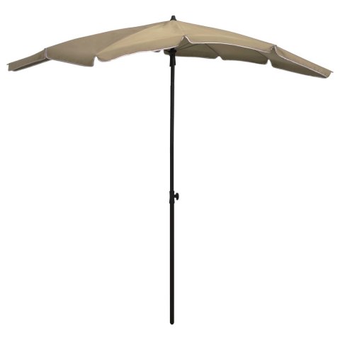  Parasol ogrodowy na słupku, 200x130 cm, kolor taupe