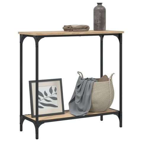 Stolik konsolowy, dąb sonoma, 75x30,5x75 cm Stolik konsolowy, dąb sonoma, 75x30,5x75 cm