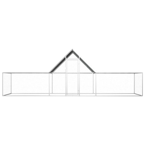 Woliera dla kur, 6 x 2 x 2 m, galwanizowana stal Woliera dla kur, 6 x 2 x 2 m, galwanizowana stal