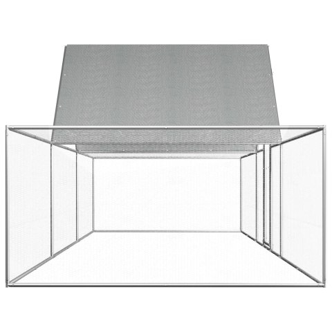 Woliera dla kur, 6 x 2 x 2 m, galwanizowana stal Woliera dla kur, 6 x 2 x 2 m, galwanizowana stal