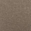  Łóżko kontynentalne z materacem, taupe, tkanina, 140x200 cm