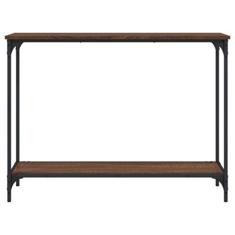 Stolik konsolowy, brązowy dąb, 101x30,5x75 cm Stolik konsolowy, brązowy dąb, 101x30,5x75 cm