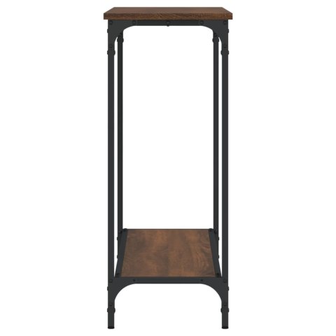 Stolik konsolowy, brązowy dąb, 101x30,5x75 cm Stolik konsolowy, brązowy dąb, 101x30,5x75 cm