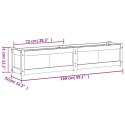 VidaXL Donica ogrodowa, 150x31x31 cm, impregnowane drewno sosnowe