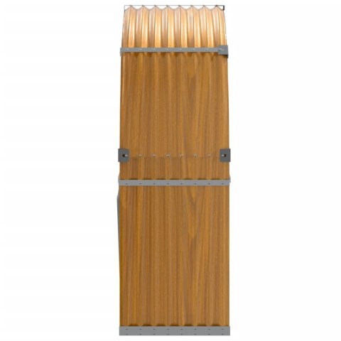 Stojak na drewno, jasny brąz, 120x45x140 cm, stal galwanizowana Stojak na drewno, jasny brąz, 120x45x140 cm, stal galwanizowana