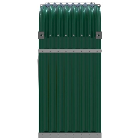 Stojak na drewno, zielony, 120x45x100 cm, stal galwanizowana Stojak na drewno, zielony, 120x45x100 cm, stal galwanizowana