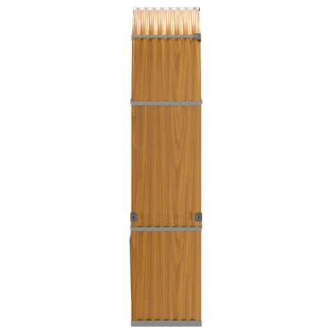 Stojak na drewno, jasny brąz, 120x45x210 cm, stal galwanizowana Stojak na drewno, jasny brąz, 120x45x210 cm, stal galwanizowana