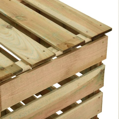Kompostownik z listew, 80x50x100 cm, impregnowana sosna Kompostownik z listew, 80x50x100 cm, impregnowana sosna