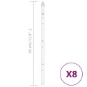 VidaXL Lampki meteory, 8 szt., 30 cm, 192 kolorowych LED, wewn./zewn.