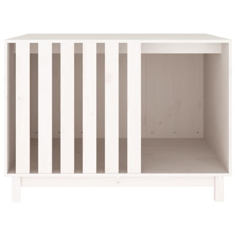 Domek dla psa, biały, 100x70x72 cm, lite drewno sosnowe Domek dla psa, biały, 100x70x72 cm, lite drewno sosnowe