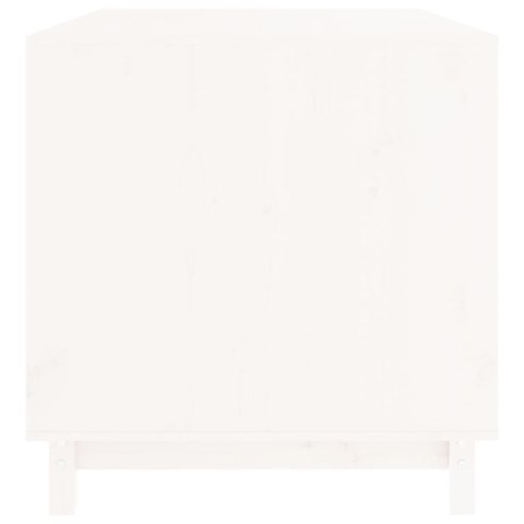 Domek dla psa, biały, 100x70x72 cm, lite drewno sosnowe Domek dla psa, biały, 100x70x72 cm, lite drewno sosnowe