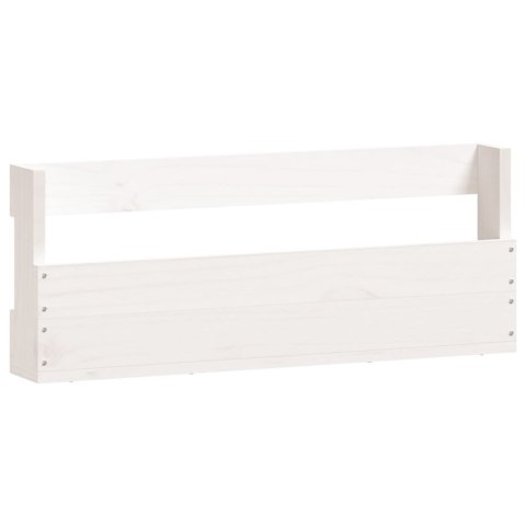Ścienne półki na buty, 2 szt., biały, 59x9x23 cm, sosna Ścienne półki na buty, 2 szt., biały, 59x9x23 cm, sosna