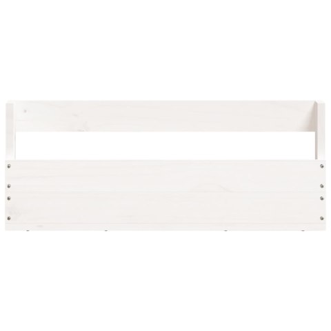 Ścienne półki na buty, 2 szt., biały, 59x9x23 cm, sosna Ścienne półki na buty, 2 szt., biały, 59x9x23 cm, sosna