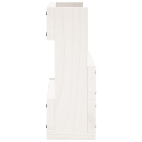 Ścienne półki na buty, 2 szt., biały, 59x9x23 cm, sosna Ścienne półki na buty, 2 szt., biały, 59x9x23 cm, sosna