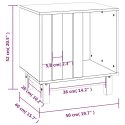 VidaXL Domek dla psa, 50x40x52 cm, lite drewno sosnowe