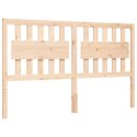 VidaXL Rama łóżka z wezgłowiem, 160x200 cm, lite drewno