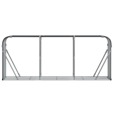 Stojak na drewno, antracyt, 234x45x100 cm, stal galwanizowana Stojak na drewno, antracyt, 234x45x100 cm, stal galwanizowana