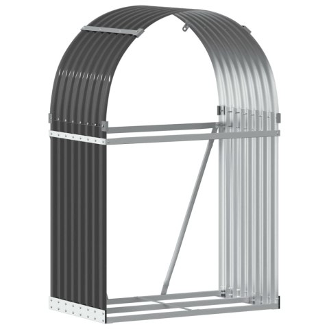 Stojak na drewno, antracyt, 80x45x120 cm, stal galwanizowana Stojak na drewno, antracyt, 80x45x120 cm, stal galwanizowana