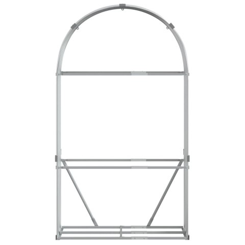 Stojak na drewno, jasnoszary, 120x45x210 cm, stal galwanizowana Stojak na drewno, jasnoszary, 120x45x210 cm, stal galwanizowana