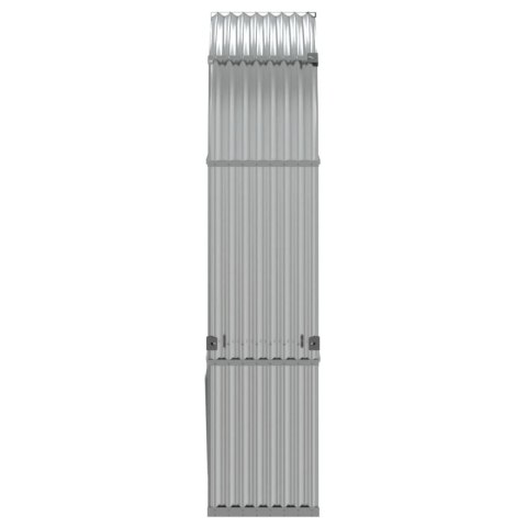 Stojak na drewno, srebrny, 120x45x210 cm, stal galwanizowana Stojak na drewno, srebrny, 120x45x210 cm, stal galwanizowana