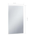  Ścienne lustro łazienkowe z LED, 60 x 100 cm