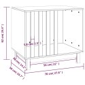 VidaXL Domek dla psa, 70x50x62 cm, lite drewno sosnowe