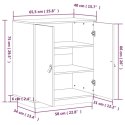 VidaXL Szafka, 65,5x40x75 cm, lite drewno sosnowe