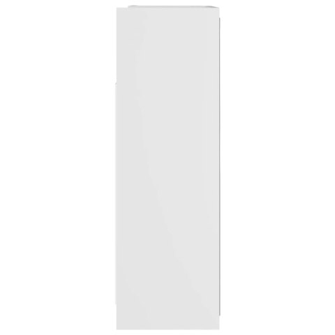 Szafka z lustrem, biała 62,5x20,5x64 cm materiał drewnopochodny Szafka z lustrem, biała 62,5x20,5x64 cm materiał drewnopochodny