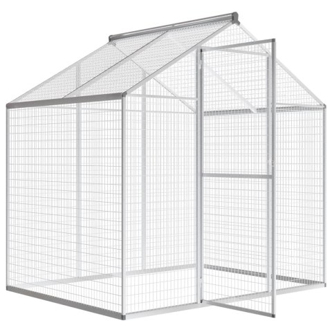 Woliera do ogrodu, aluminium, 178 x 122 x 194 cm Woliera do ogrodu, aluminium, 178 x 122 x 194 cm