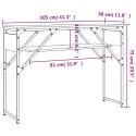 VidaXL Stolik konsolowy, czarny, 105x30x75 cm, materiał drewnopochodny