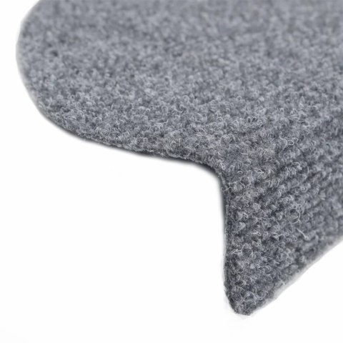 Samoprzylepne nakładki na schody, 15 szt., 56x17x3 cm, szare Samoprzylepne nakładki na schody, 15 szt., 56x17x3 cm, szare