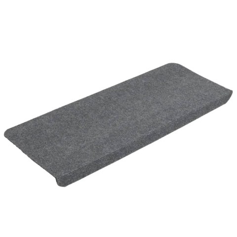 Samoprzylepne nakładki na schody, 15 szt., 65x24,5x3,5cm, szare Samoprzylepne nakładki na schody, 15 szt., 65x24,5x3,5cm, szare