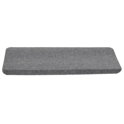 Samoprzylepne nakładki na schody, 15 szt., 65x24,5x3,5cm, szare Samoprzylepne nakładki na schody, 15 szt., 65x24,5x3,5cm, szare