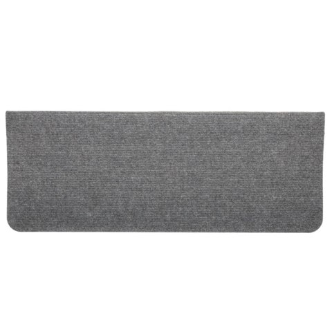 Samoprzylepne nakładki na schody, 15 szt., 65x24,5x3,5cm, szare Samoprzylepne nakładki na schody, 15 szt., 65x24,5x3,5cm, szare