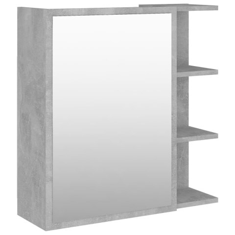Szafka łazienkowa z lustrem, szarość betonu, 62,5x20,5x64 cm Szafka łazienkowa z lustrem, szarość betonu, 62,5x20,5x64 cm