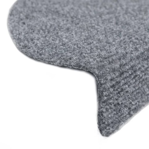 Samoprzylepne nakładki na schody, 10 szt, jasnoszare, 56x17x3cm Samoprzylepne nakładki na schody, 10 szt, jasnoszare, 56x17x3cm