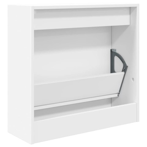 Szafka na buty, biała, 60x21x57 cm, materiał drewnopochodny Szafka na buty, biała, 60x21x57 cm, materiał drewnopochodny