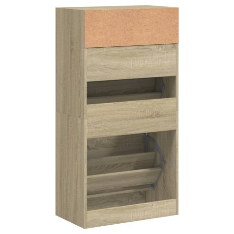 Szafka na buty, dąb sonoma, 60x34x116 cm Szafka na buty, dąb sonoma, 60x34x116 cm