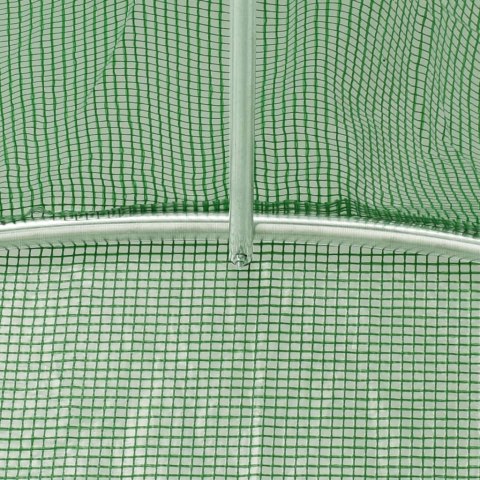 Szklarnia ze stalową ramą, zielona, 10 m², 5x2x2,3 m Szklarnia ze stalową ramą, zielona, 10 m², 5x2x2,3 m